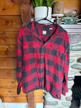 Levi's Buffalo Plaid Flannel Shirt - Red and Black - size XL Men's